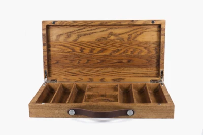 Personalized Walnut Poker Case - 300 Chips Capacity, Free Case Personalization - Bild 1 von 4