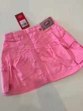 NWT 98 3 Yr Oilily Sua Pink Dye Twill Cargo Pocket Skirt Adjustable Waist