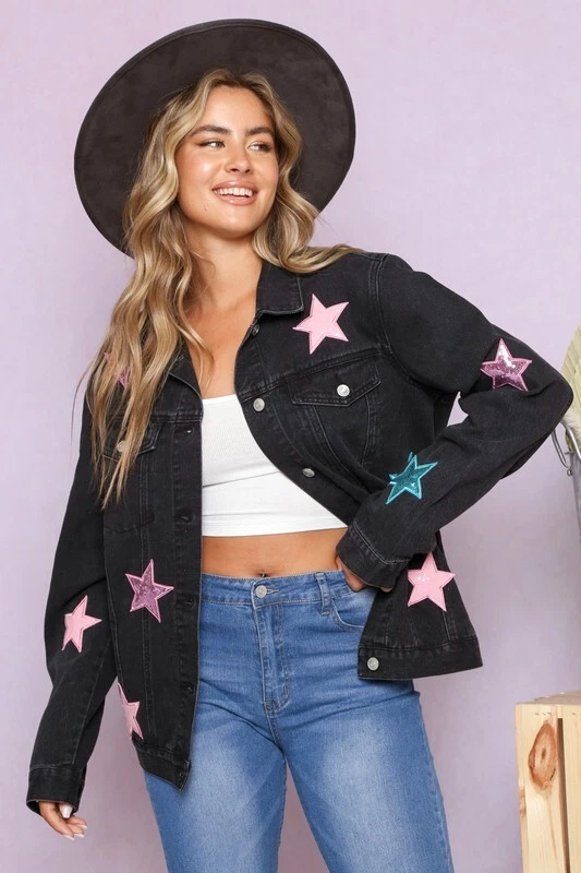 Peach jean sales jacket