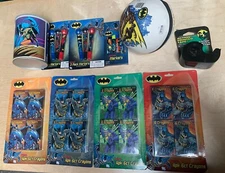 Vintage Batman School Supplies (X10) Lot
