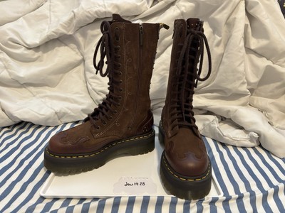 DR MARTENS US 1B99 GOTHIC AMERICANA LEATHER MID CALF PLATFORM