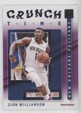 2021-22 Panini Donruss Crunch Time Press Proof Purple Zion Williamson #2 14ql