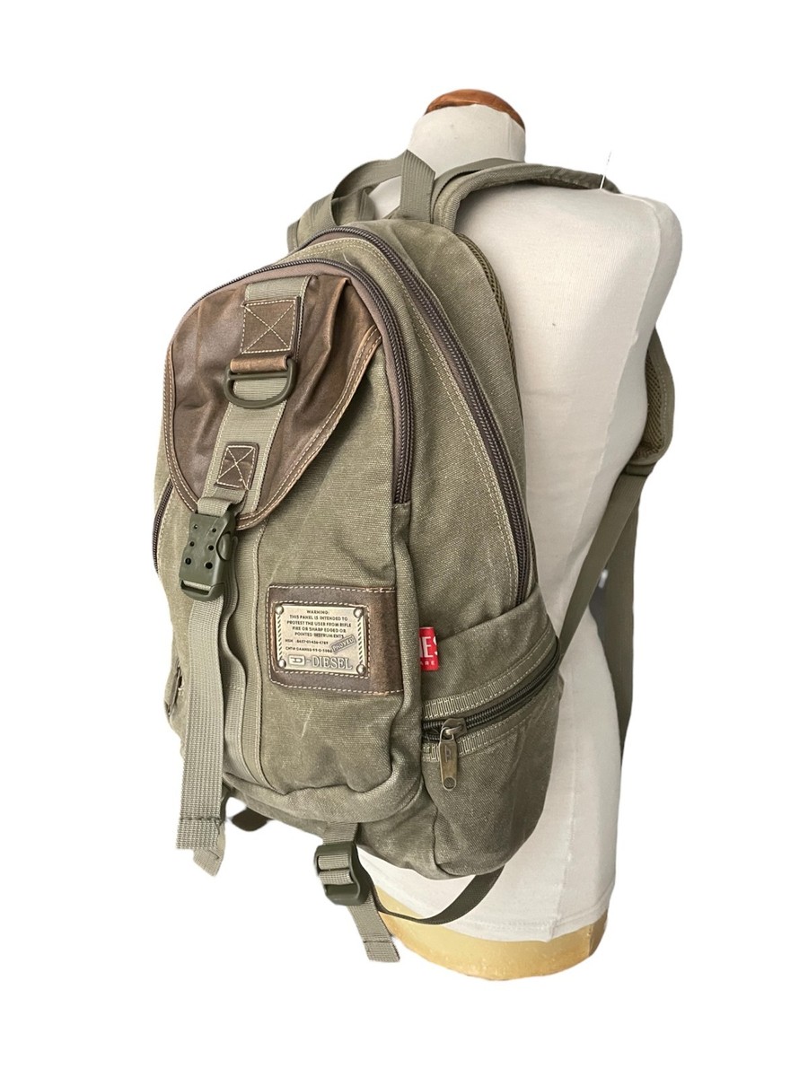 DIESEL Vintage Backpack Gorpcore Military Cargo Multipocket