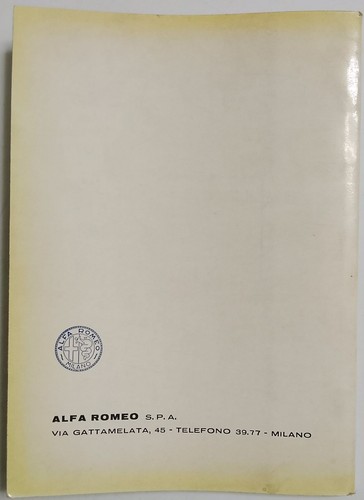 Auto D’Epoca Alfa Romeo Giulietta 1961 Libretto Uso E Manutenzione Originale - Foto 4 di 4