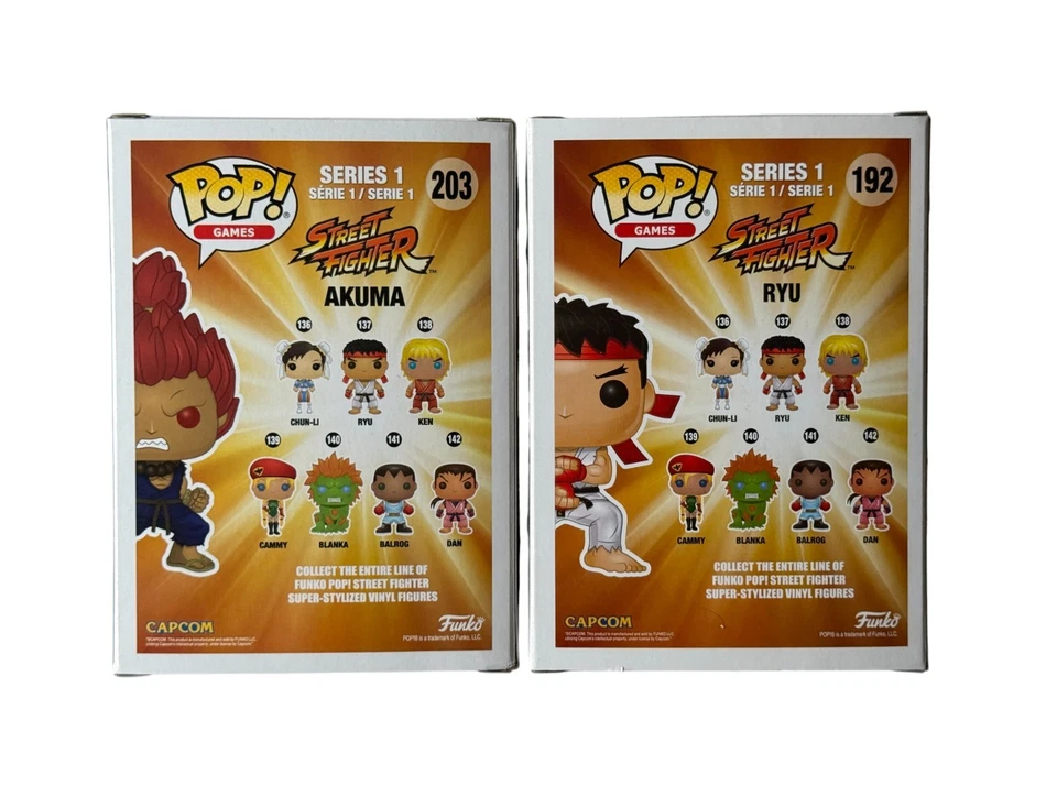 Street Fighter Set de 2 Akuma y Ryu Funko en caja! Pops de GameStop & Toys R Us Foto 4 de 4
