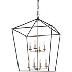Trans Globe Lighting 10268-BK/BN Lacey Pendant Black and Brushed Nickel