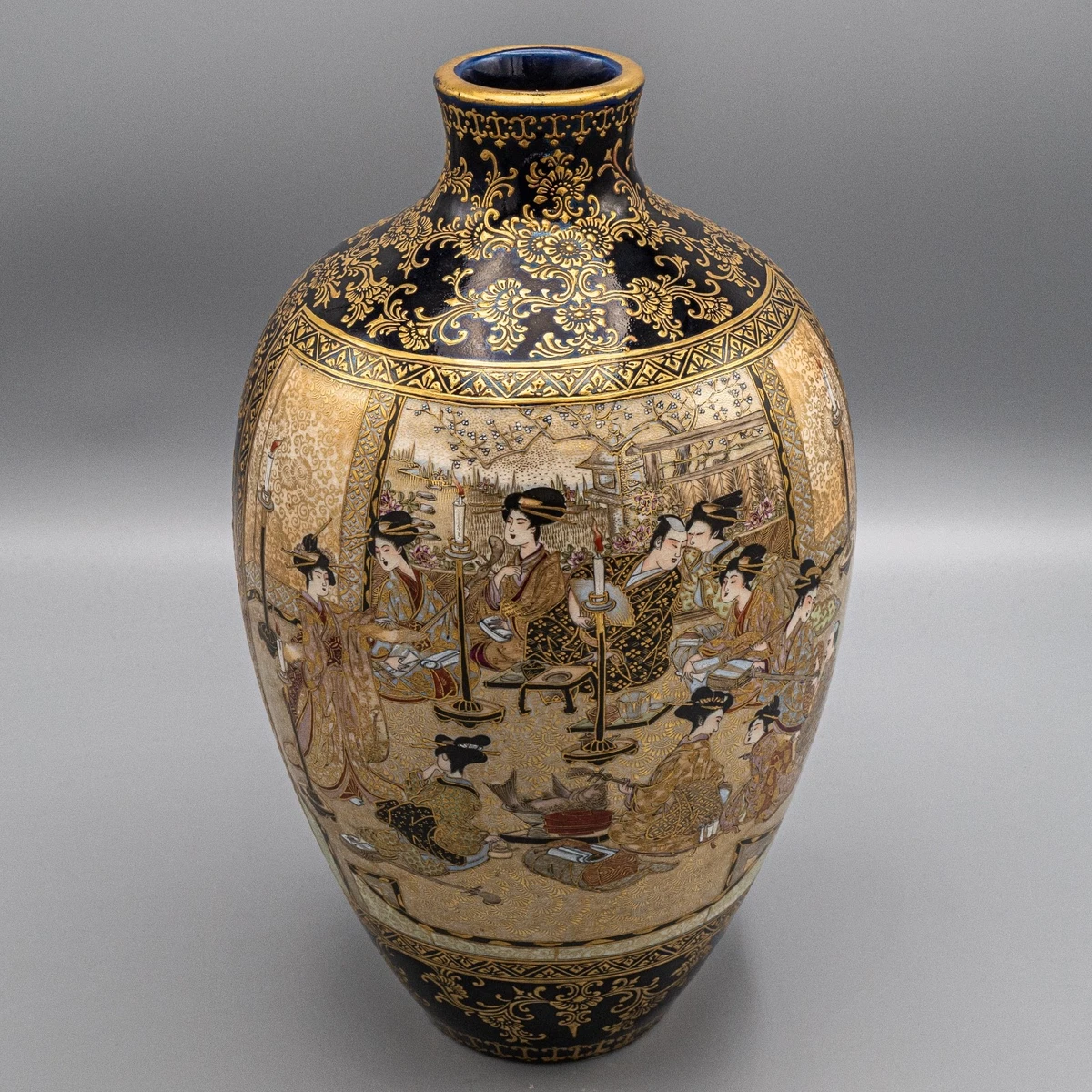 陶瓷日本古董花瓶| eBay