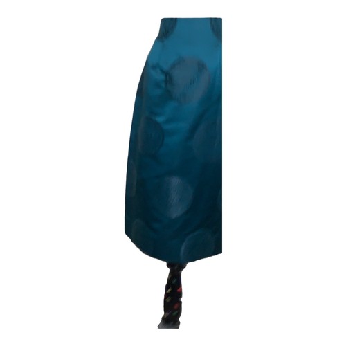 Tuta giacca gonna verde acqua sartoriale ispirazione asiatica vintage anni 80 taglia small - Foto 5 di 12