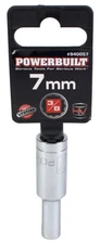 Powerbuilt 7mm Metric 12 Point Chrome Vanadium Deep Socket Fit 3/8" Drive 940057