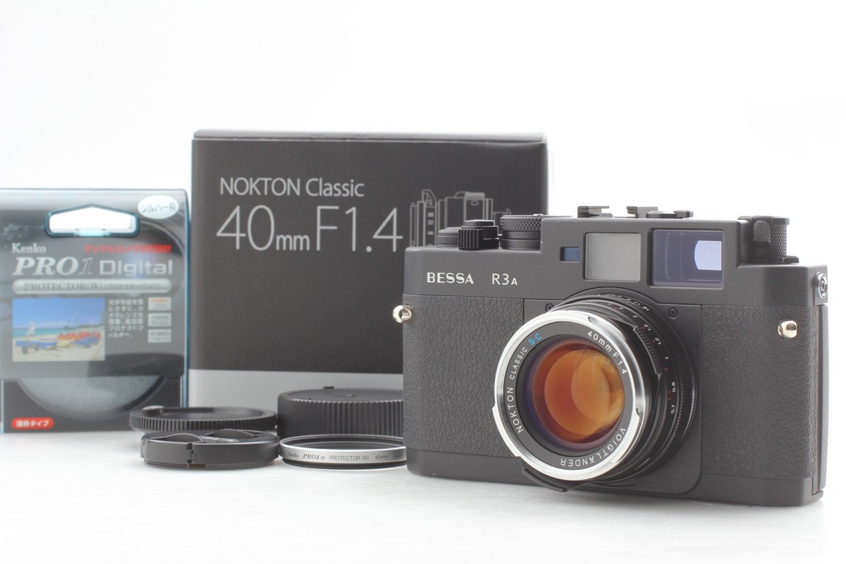 MINT] Voigtlander BESSA-R3A Black 35mm film camera Nokton 40mm f1