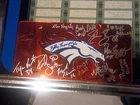 Denver Broncos Autographed License Plate ( Multiple Autos )