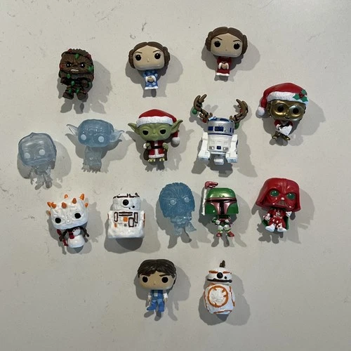 Lot Of 15 Mini Star Wars Funko Pop Advent Calendar Christmas Figures