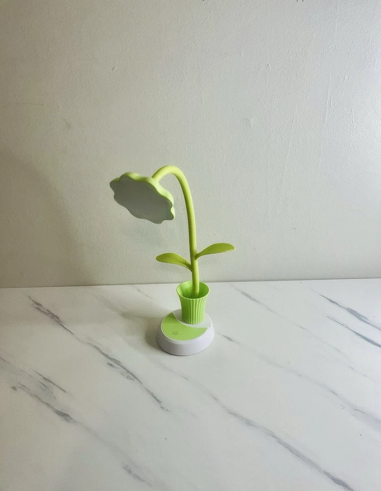 Lámpara de Escritorio Uniwit Girasol Lámpara de Mesa Verde Foto 2 de 4