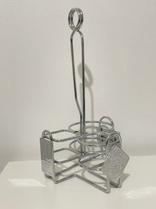 Tabasco Sauce Grey Poupon A1 Steak Sauce Condiment Caddy Holder Restaurant Style