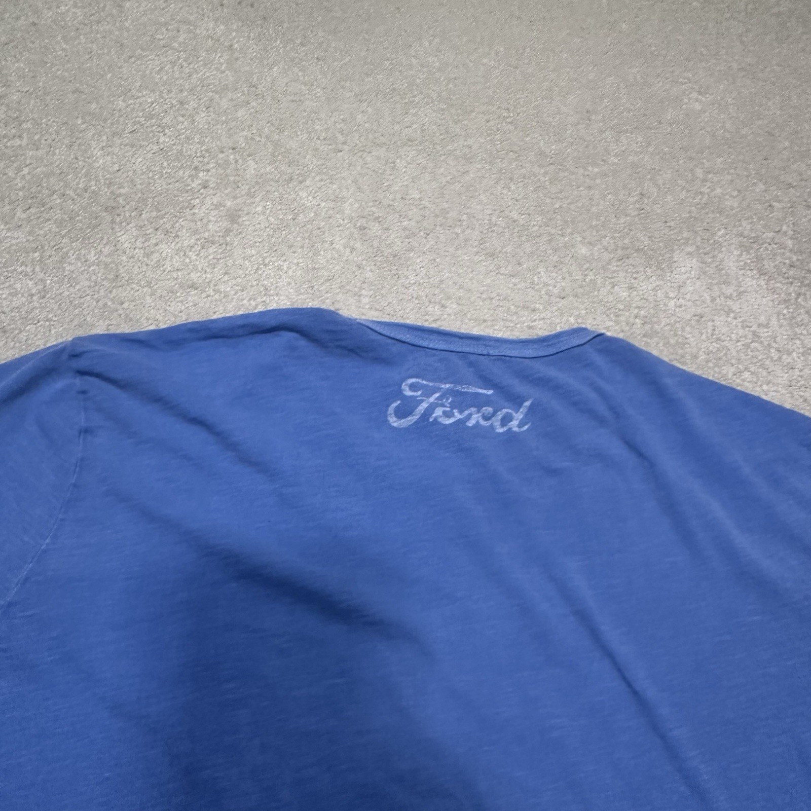 PONY T shirt uomo Ford Mustang Cobra grande blu made in USA