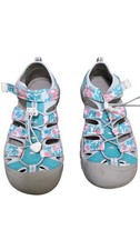 Keen Newport H2 Kids Sandals Size 5 Teal Pink Camo Print Durable Rubber