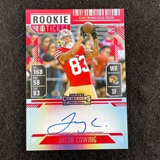 2024 Contenders Optic Football Jacob Cowing Rookie Ticket Auto #139 Misprint