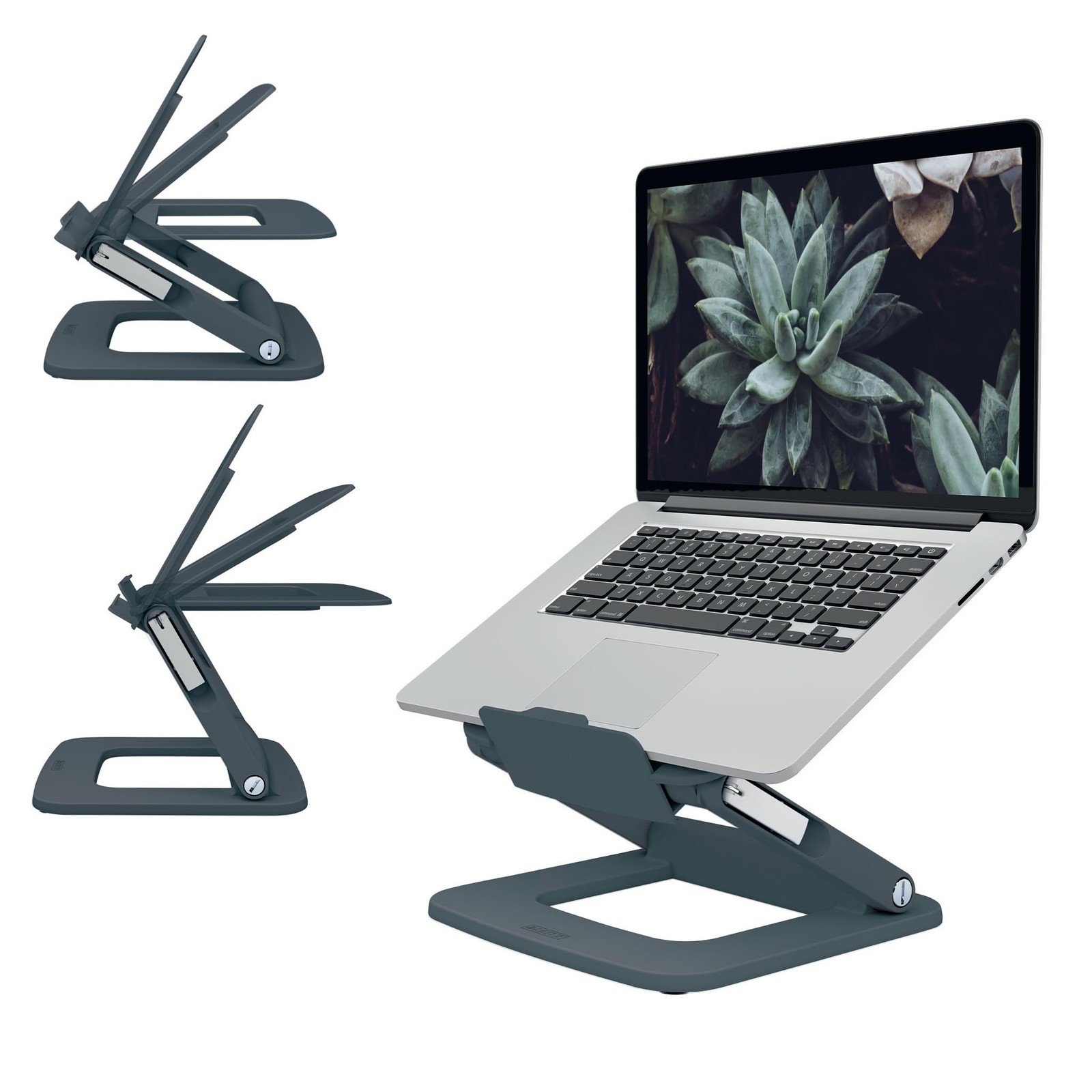Leitz Height Adjustable Multi-Angle Laptop Stand, 80% Recycled Plastic, Six Pre-