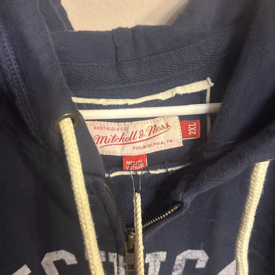 VTG Michigan Wolverines Mitchell & Ness College Jacket Hoodie XL NWT NOS - Image 2 of 4