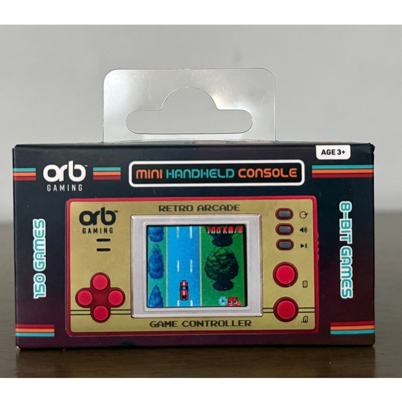 ORB Mini Handheld Retro Arcade Console Battery Operated Tiny Old School Games