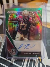 2021 PRIZM DRAFT PICKS JOSHUA KAINDOH RC AUTO GREEN FLORIDA STATE  CE