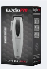 BaByliss PRO LithiumFX+ Cord/Cordless Ergonomic Clippers Limited Gray FX673NSGY