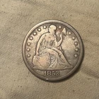 1853 Seated Liberty Silver $1 VG Detail