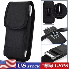 Vertical Cell Phone Holster Pouch Wallet Case With Belt Clip For iPhone Samsung