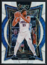 2024-25 Panini Select Joel Embiid Concourse Scope White Prizm /35