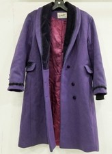 VINTAGE Rothschild Wool Coat Jacket 8 Princess Bow Womens Overcoat 70s 80s 90s