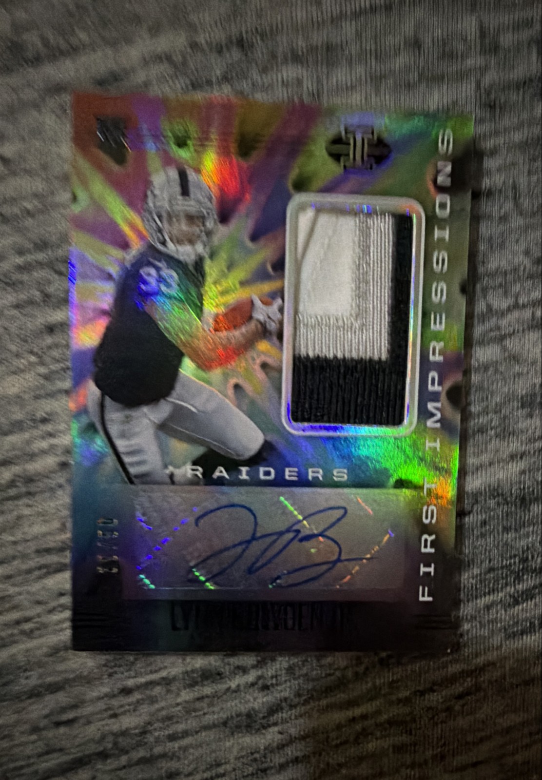 Lynn Bowden Jr. Panini Immaculate Collection #132 Patch Autograph