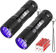 Lighting EVER Black Light Flashlight, Small UV Lights 395nm, Portable Ultraviole