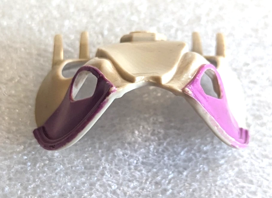 Dino Riders 1987 Triceratops Brain Box Casco Armadura Pieza de repuesto Foto 4 de 4