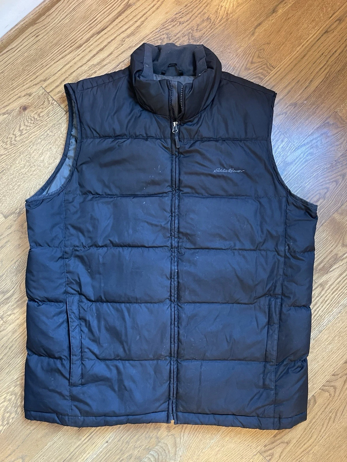 Eddie Bauer Vest Mens Large Tall EB650 Down Puffer Outdoors Winter