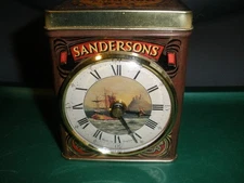 Vintage Sandersons English Breakfast Tea Clock by Roger Lascelles England Tested