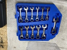 12 Piece Cornwell Bluepower Metric Stubby Flex Ratcheting Combination Set