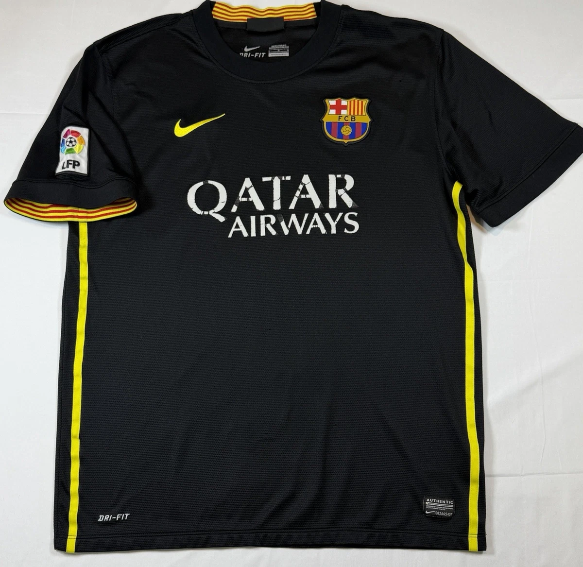 Barcelona Away Jersey Black for sale | eBay