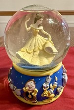 Rare Belle from Beauty & The Beast Snow Globe Walt Disney Musical Snow Globe 