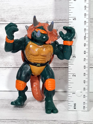TMNT 1997 Tricera Mike Dino Teenage Mutant Ninja Turtles Miguel Ángel Dinosaurio - Imagen 7 de 7