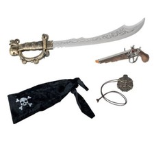 NEW Pirates Dueling Pistol  Cutlass Sword Costume Pretend Playset  Halloween