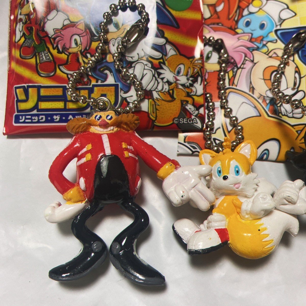 Sonic the Hedgehog 2004 Key Chain All Set Shadow Knuckles Tails