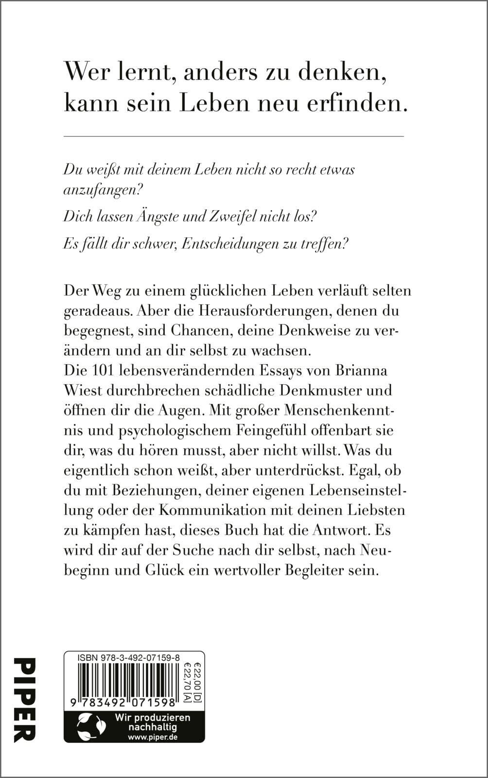 Thumbnail - 101 Essays, Die Dein Leben Verändern Werden | Brianna Wiest|