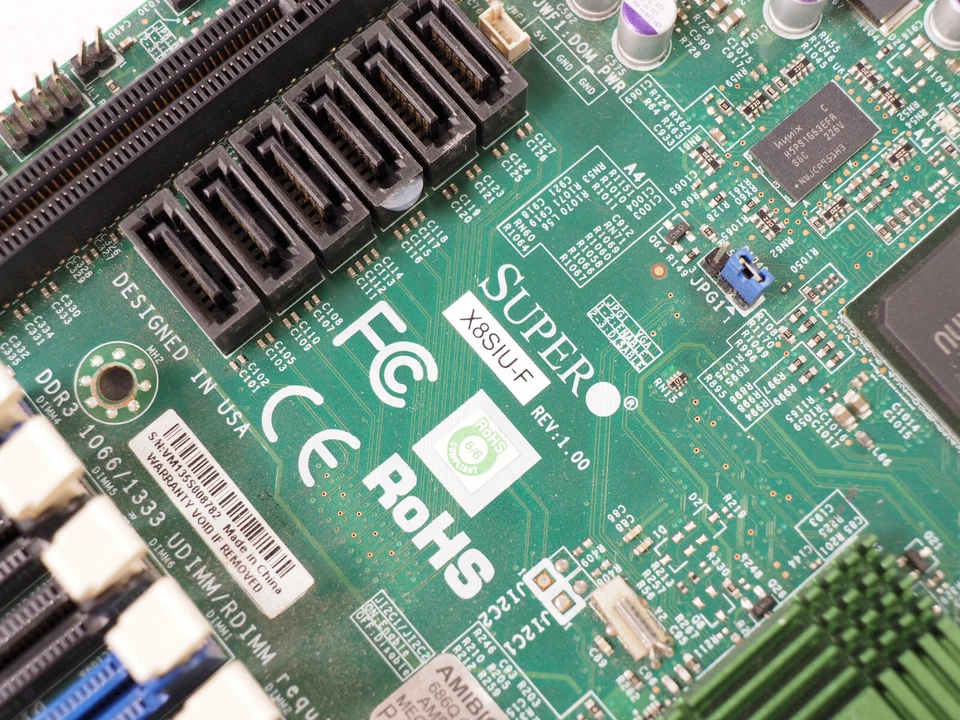 SuperMicro X8SIU-F LGA1156 Server Motherboard No CPU RAM - Image 3 of 4