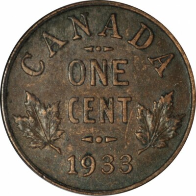 1933 Canada Small Cent - Very Nice High Grade Circ Collector Coin -d1967uqt