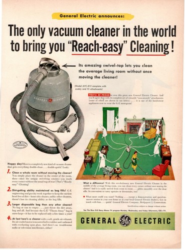 1953 ORIGINAL VINTAGE GE GENERAL 