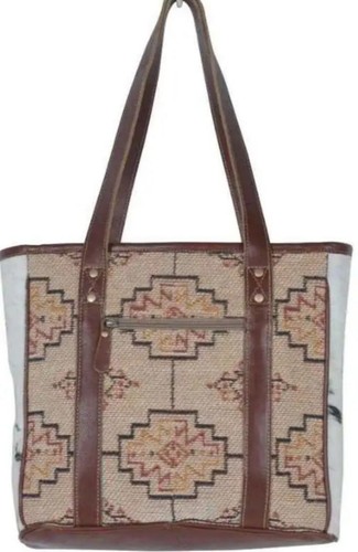 Beautiful Myra Bag tote bag Cowhide, Leather and canvas - Picture 4 of 5