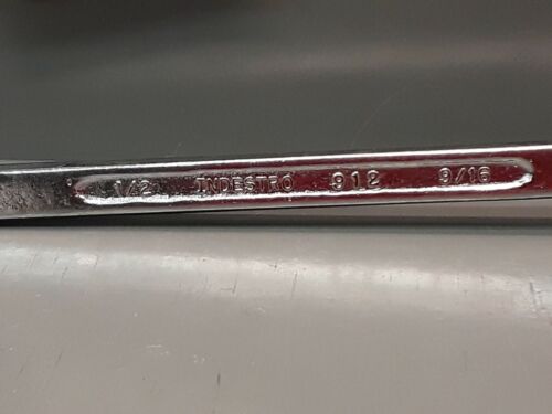 Indestro Tools USA Made No. 912 1/2" x 9/16" Offset Double Box End Wrench NEW! - Picture 3 of 5