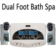 Dual Ion Detox Ionic Foot Bath Spa Cleanse Machine Infrared Belt Large LCD