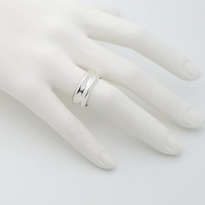 Sterling Silver 9 mm Geometric Smooth 2 Line Wedding Band Ring Size 9