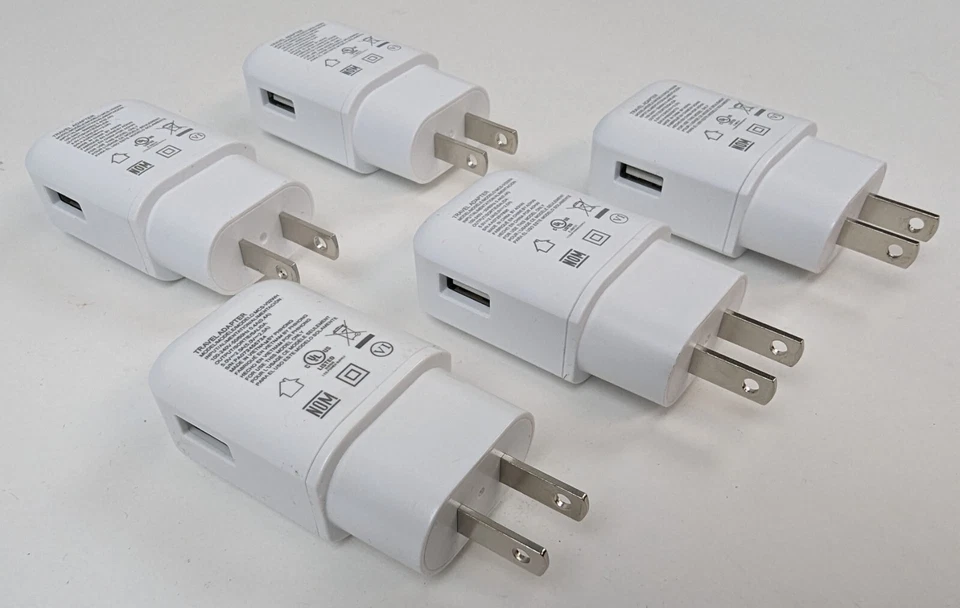 5 LG USB-A 充电器 单壁 1 端口旅行适配器 5V/2A MCS-V02WA/R/H 全新 — 第 4/4 张图片